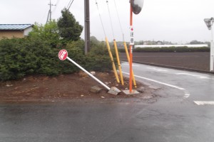 消火栓ポール補修工事：千葉県千葉市