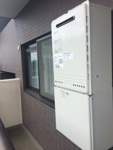 マンション水廻りリフォーム工事、給湯器取付工事：千葉県柏市