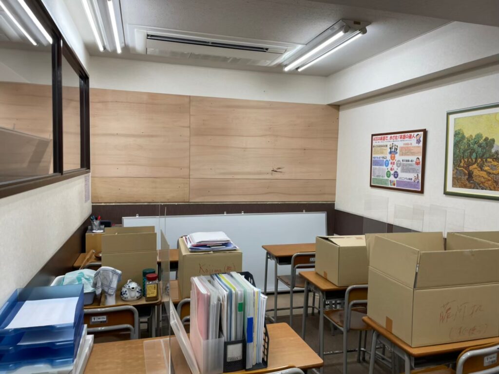 学習塾 内装リノベーション（4）【練馬区】軽天・ボード工事3