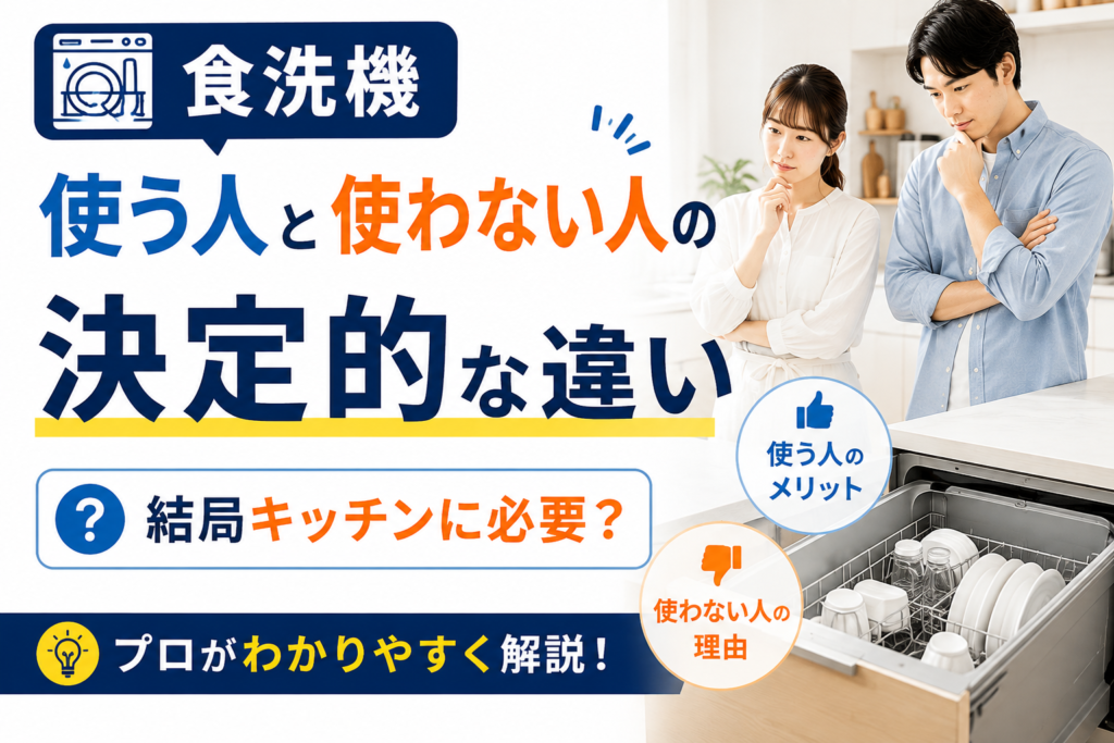 食洗機を使う人と使わない人の決定的な違い｜「結局キッチンに必要？」をプロが解説
